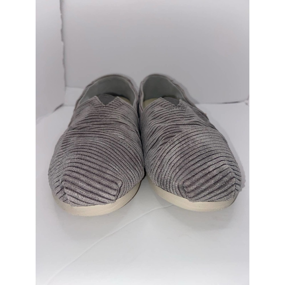 TOMS Alpargata Women’s Gray Corduroy Slip-On Flats Size 7 - Picture 9 of 10